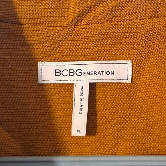 BCBGeneration Carmel Brown One Button Long Sleeve Blazer Sz XL - Picture 6 of 9